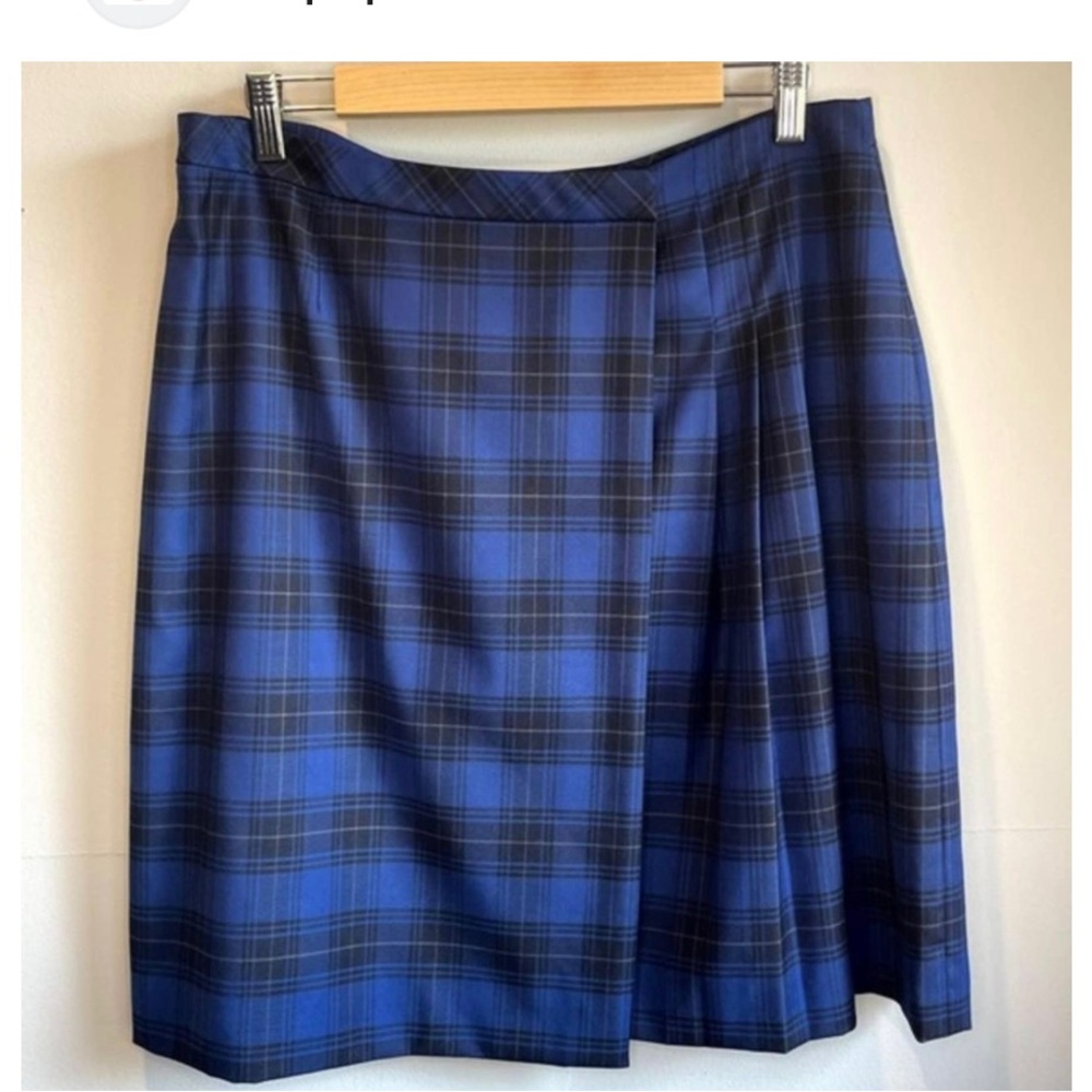 Brooks Brothers Skirt ~Blue Plaid tartan